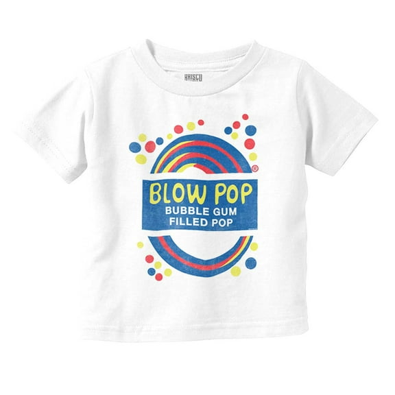 Blow Pop Retro Lollipop Candy Wrapper Toddler Boy Girl T Shirt Infant Toddler Brisco Brands 3T