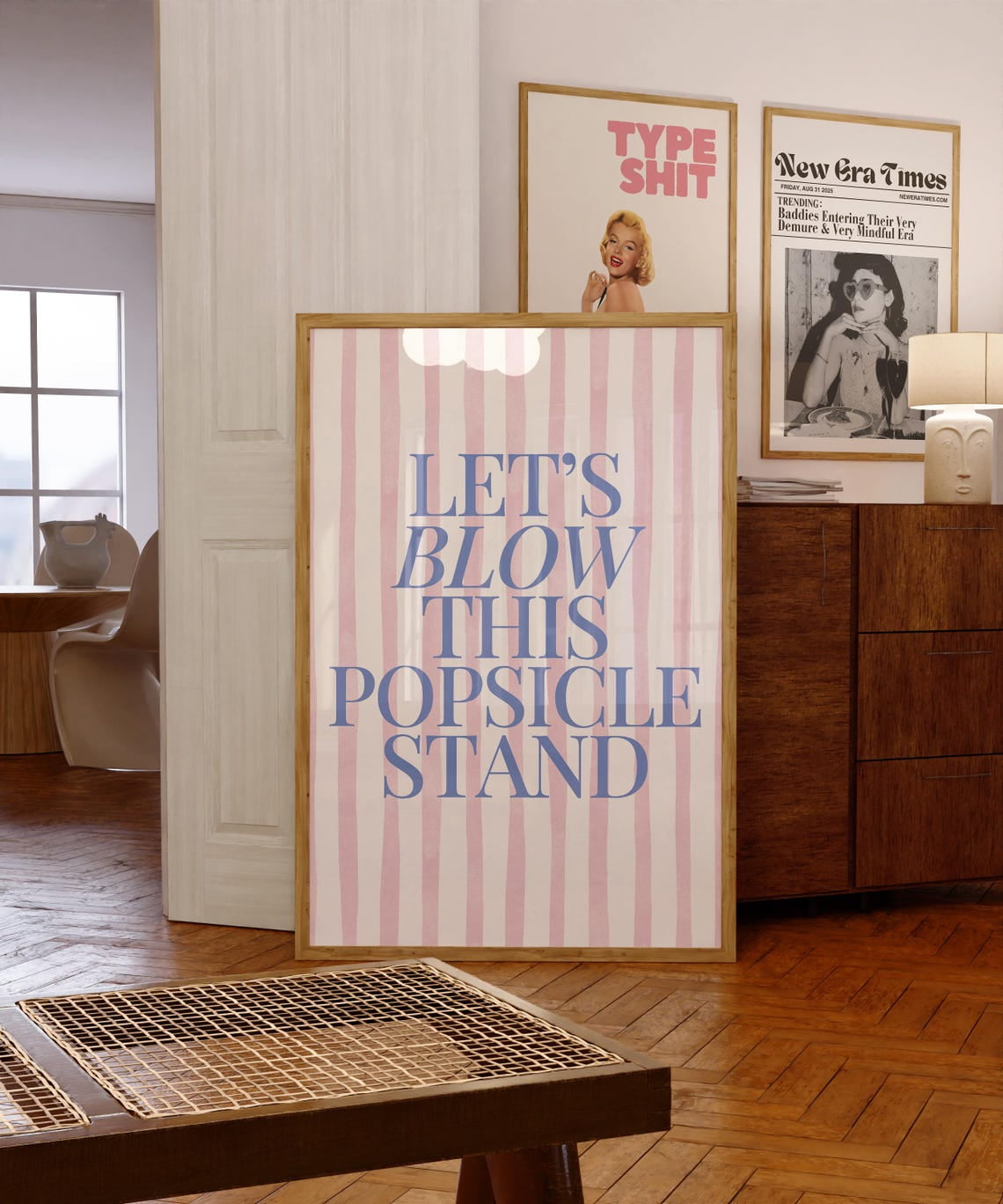 Let'S Blow This Popsicle Stand Print, Print, Living Room Art, Pastel ...