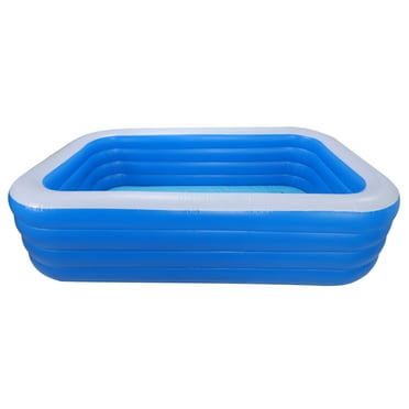 Blow Up Pool, 102.36x62.99x27.55 inch Inflatable Swimming Pool, Kids Inflatable Pool, Kids Swimming Pool for Backyard