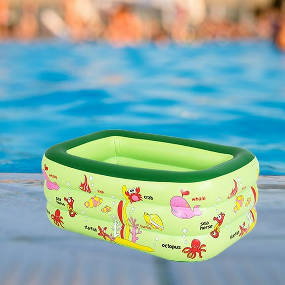 Blow Up Pool, Thickened Inflatable Pool for Kids, Adults, Family, 51.2*33.5*21.7in, Full-Sized Inflatable Kiddie Pools, Swimming Pool, Rectangle