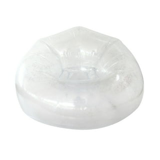Silver Glitter Clear Blow Up Chair Inflatable Dorm Room Teen Bedroom Home Decor Silver Glitter Clear Blow Up Chair Inflatable Dorm Room Teen Bedroom Home Decor