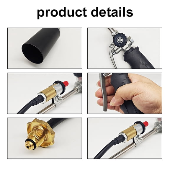 Blow torches,Portable Propane Weed Blow Torches Weed Killer S Thaw Weed S Weed Torch Set Quick Burners Weed Propane Weed Killer Coupler Portable Propane Set Quick Coupler Hxber Mizuh Black