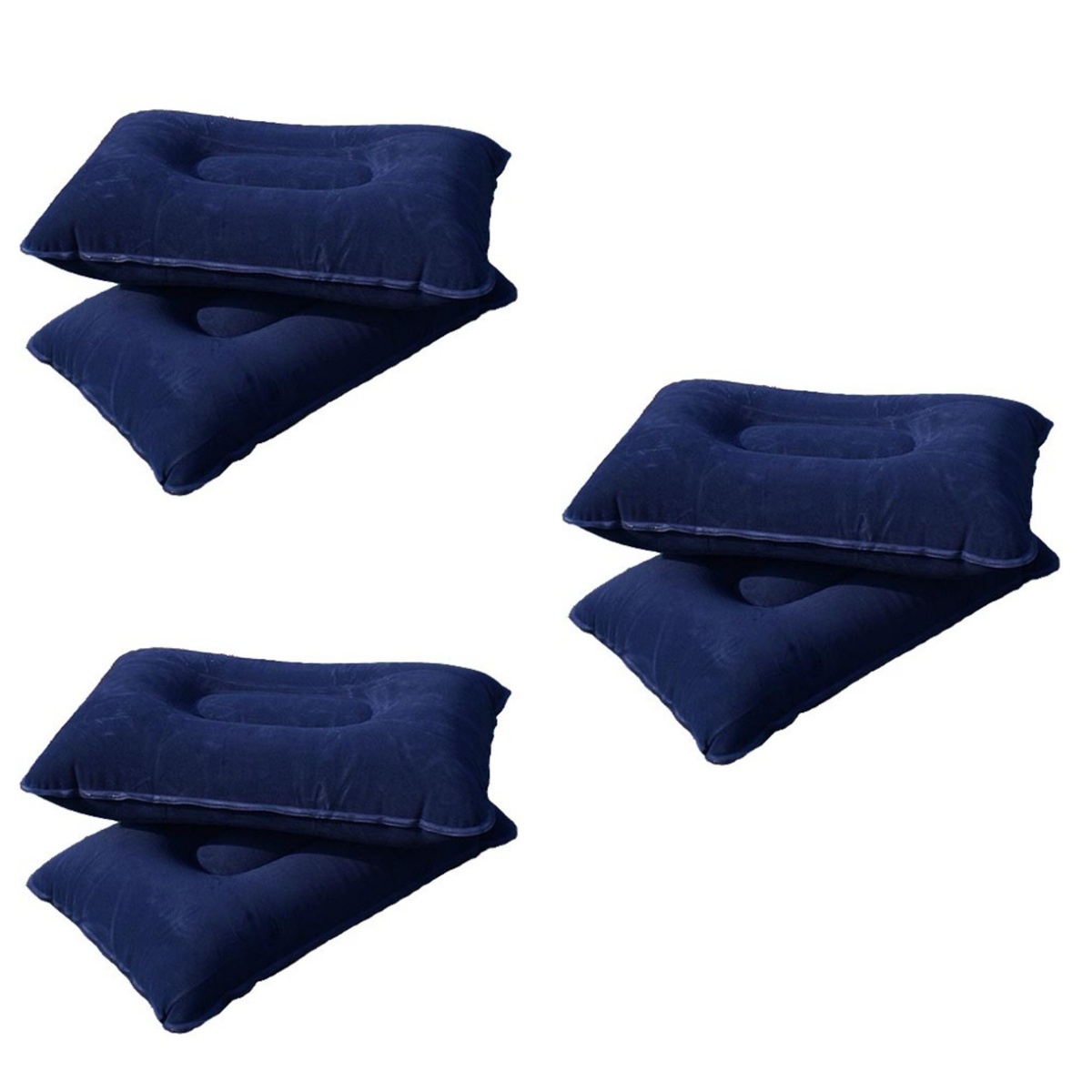 Blow up Sleeping Pillow Neck Lumbar Support 3 PCS Inflatable Car Bed