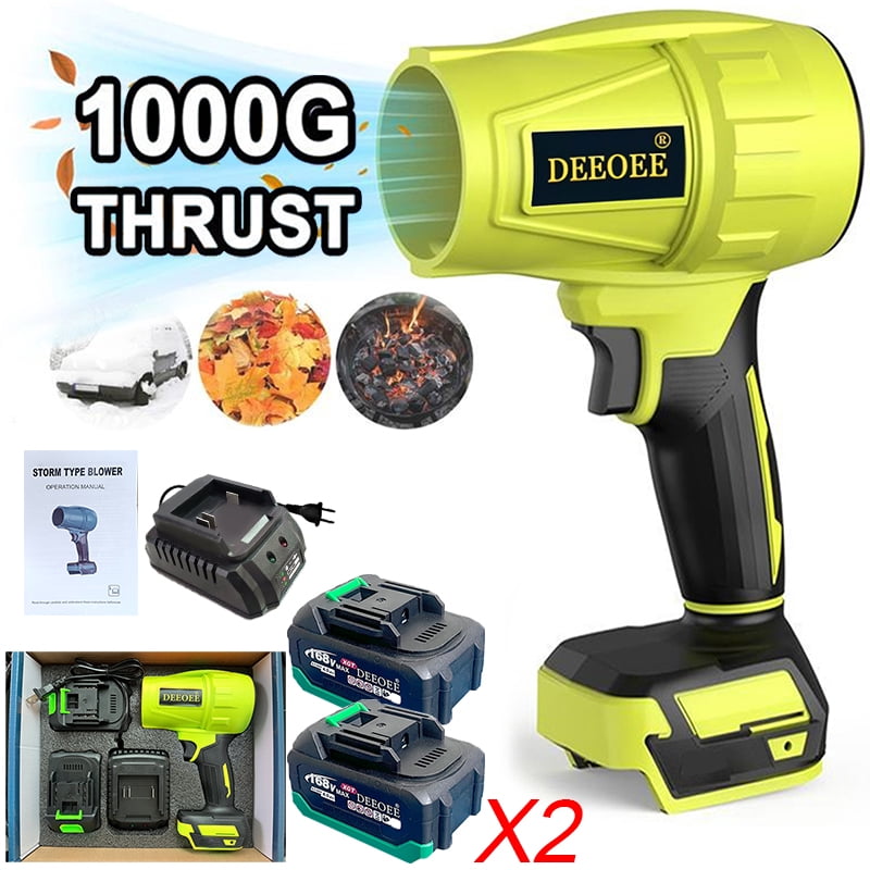 Soffiatore Ad Aria Senza Fili Fjaldjfu - Turbo Jet Blower, 380.000 RPM, 2 Batterie, Regolazione Continua, Per Auto, PC, Giardino