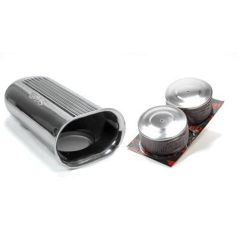Blower Drive Service SC-9001 Polished Aluminum Dual Carb Scoop w/Air Filters Blower Drive Service SC-9001 Polished Aluminum Dual Carb Scoop w/Air Filters