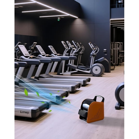 Blower Fan for Drying Cooling and Ventilating, Air Mover for Home Garage Workshop and Job Site Use, Air Mover Blower Fan with 185° Rotation, 3 Speeds, 2 AC Outlets, Orange