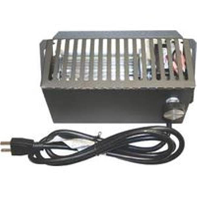 Black Metal Circulatory Blower Kit for Wood Stoves