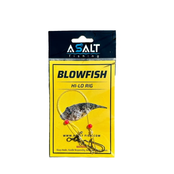 Asalt Fishing Blowfish Hi-Lo Rigs.  Double Hooks, More Fish