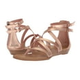 thumbnail image 1 of Blowfish Malibu Bungalow-K Pearl Rose Gold Dyecut Pu Crisscrossed Strap Sandals (Pearl Rose Gold Dyecut Pu, 2), 1 of 5