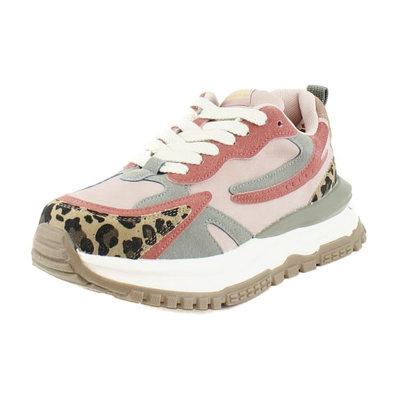 Blowfish Leo Women's Fashion Sneakers Pink/Blue/Leopard Size 10 M