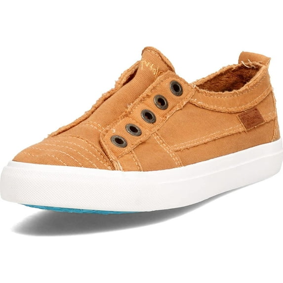 Blowfish Malibu Play Desert Caramel Color Washed Jersey Slip On Comfort Sneaker (Desert Caramel Color Washed Jersey, 8.5)