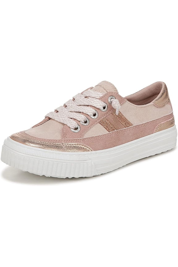 Alex Women's Slip-on Sneakers Color: Rose Gold Fabric Size: 7