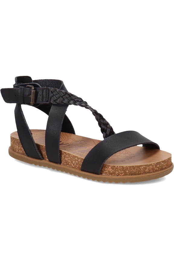 Women's Fern Sandal, Black Die Cut, 11