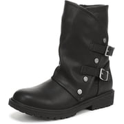 Blowfish Malibu Youth Girls Rylee-K Fashion Boot Black Faux Leather 13 M