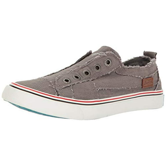 Blowfish Women's Play Fashion Sneaker Grey Fashion Slip On Sneakers (6)