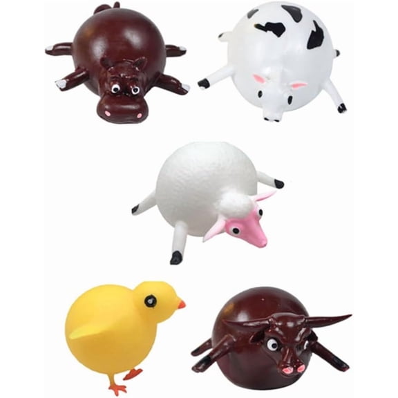 Blowing Animals Toy Inflatable Balloon Squeeze Ball Party Balloons Easter Gift Random Style