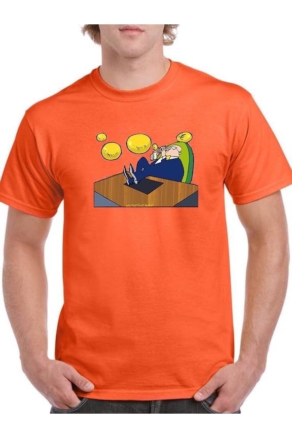 Blowing Bubbles T-Shirt Men -Wilfred Hildonen Designs, Male Medium