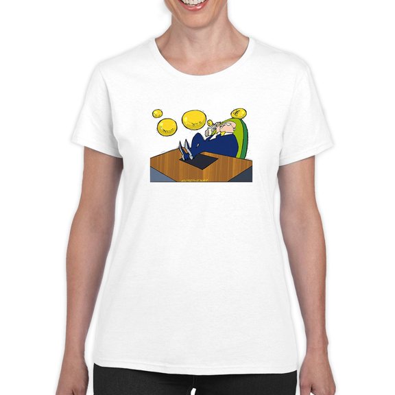 Blowing Bubbles T-Shirt Women -Wilfred Hildonen Designs, Female XX-Large