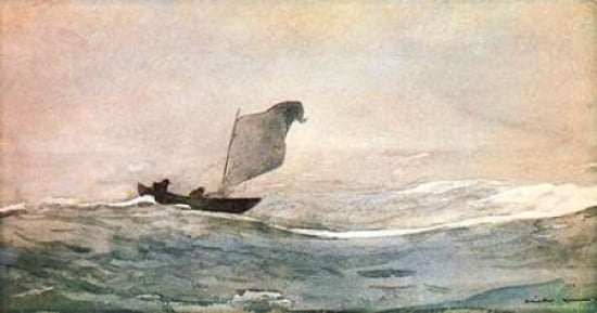 Blown Away Canvas Art - Winslow Homer (10 x 20)