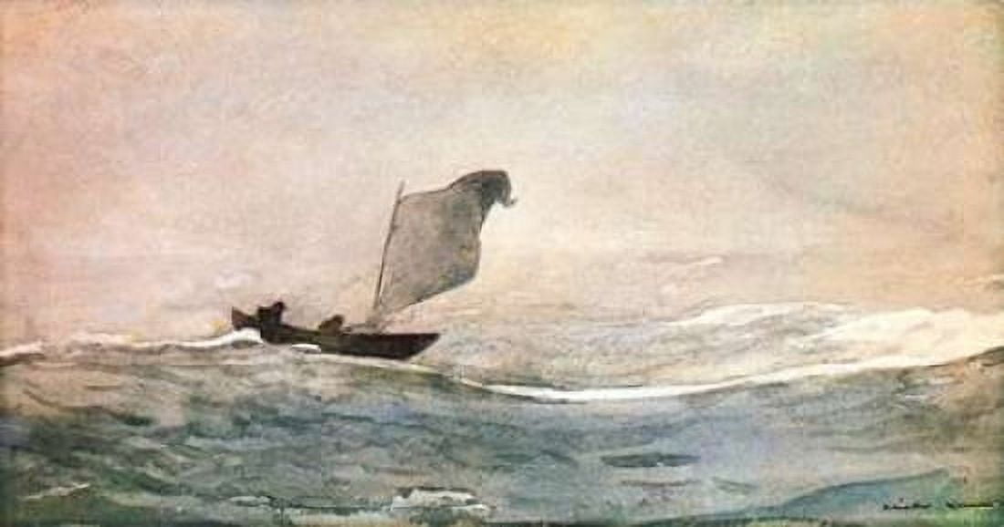 Blown Away Canvas Art - Winslow Homer (24 x 48)