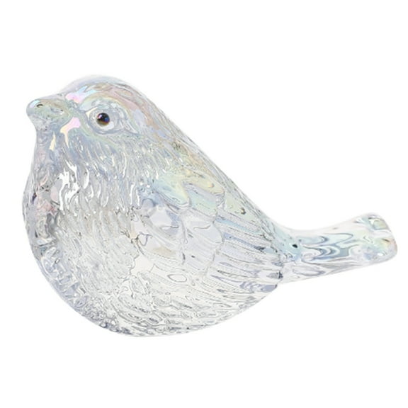Blown Glass Birds Collectible Figurines Crystal Birds Gifts for Glass Figurines for Animal Lovers for Table Home Decor A,1 * Glass Bird,White