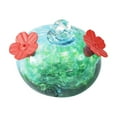 thumbnail image 1 of Blown Glass Hummingbird Feeder, Twin Feeding Ports Included, Outdoor Hanging Ornament for Garden and Patio, Unique Hummingbird Gifts to Delight Women (D), 1 of 8