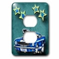 thumbnail image 1 of 3dRose, Blown Mustang vintage race car with stars for the classic car lover, 2 plug outlet cover, 1 of 3