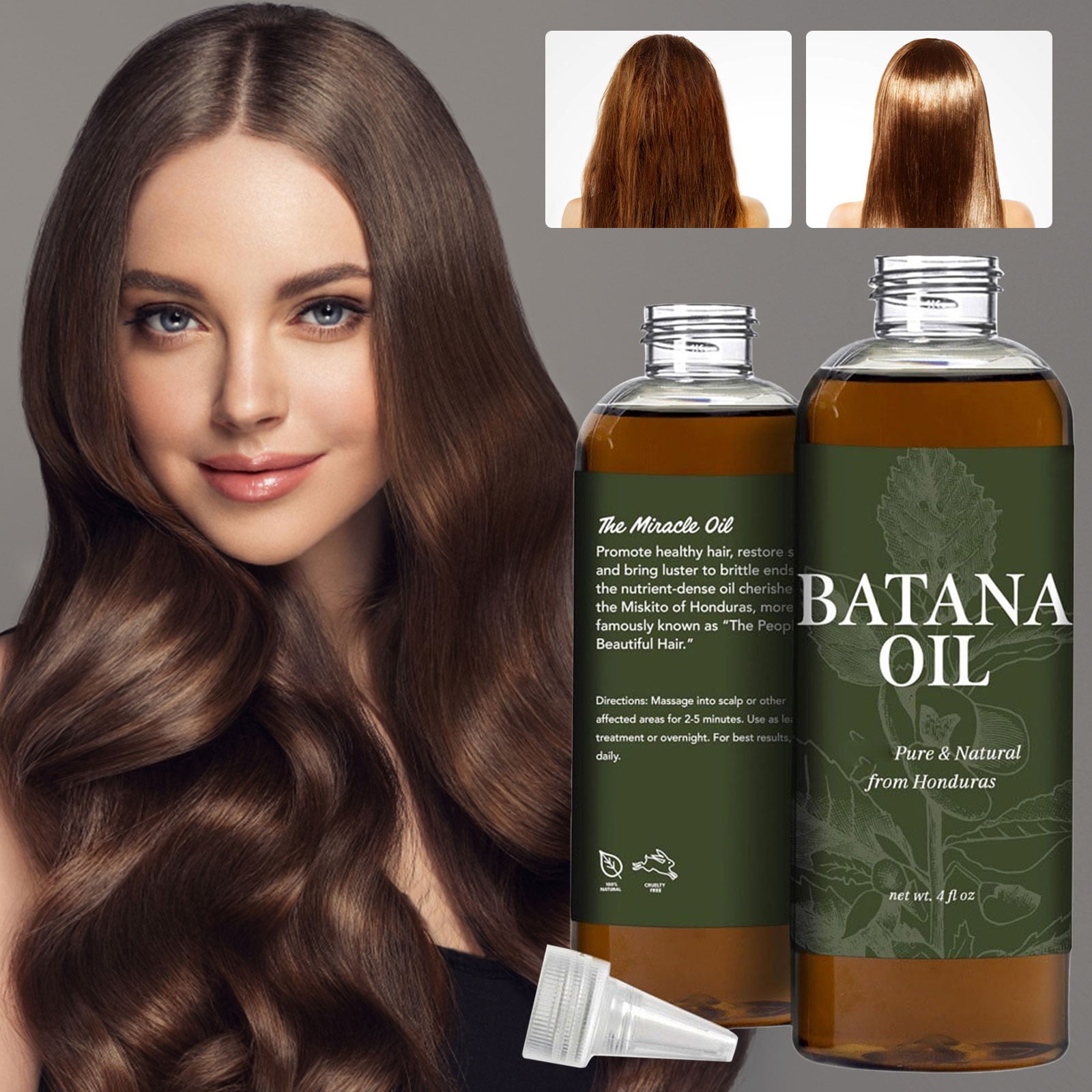 Blowout Prices Awwp Gray Brush X1 Batana Oil for Hair Growth Pure & Natural From Promotes Hair