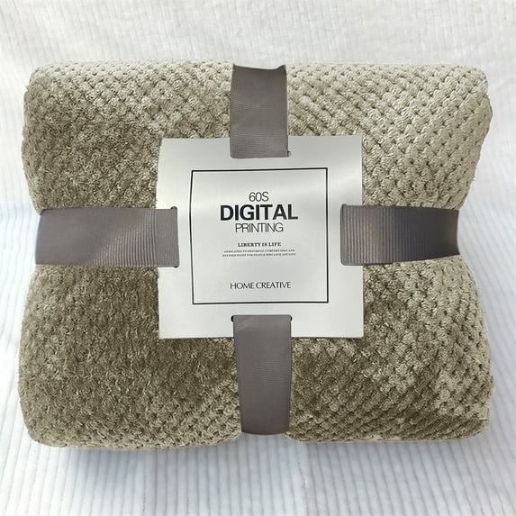 Blowout Sale! Kingtowag Home Essentials, Blanket Coral Fleece Blanket Dark Brown 70*100Cm Throw Blanket, A Blanket Last Chance, Polyester Blanket, Clearance Outlet