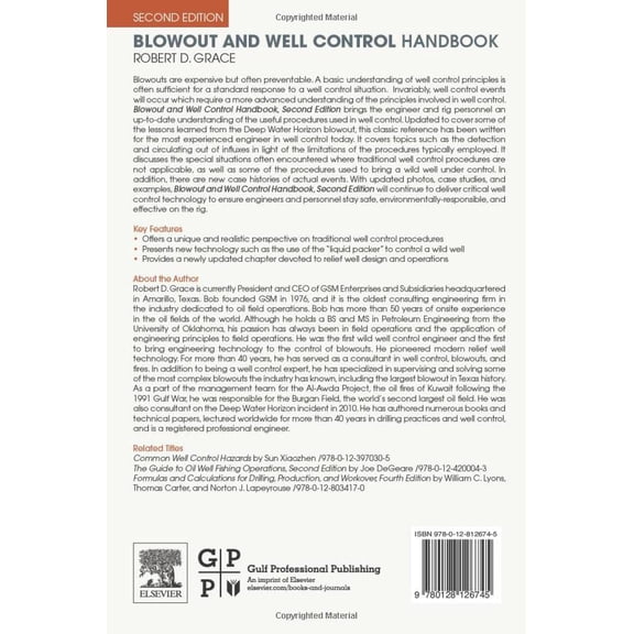 Pre-Owned Blowout and Well Control Handbook [Paperback] Grace, Robert D.