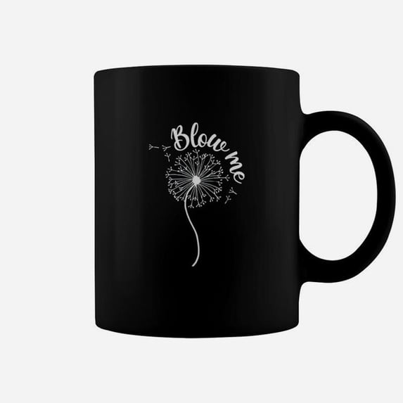 Blows Me Dandelion Flower Pattern Making A Wish Coffee Mug - Walmart.com