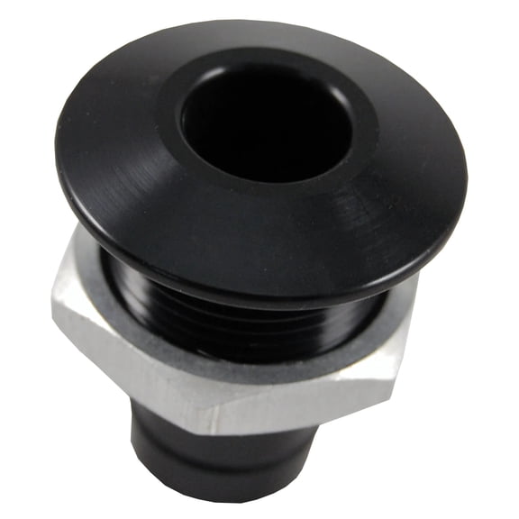Blowsion Billet Aluminum Bilge Fitting, Black, 3/4 in. Hose Barb, Thru-Hull Bilge Pump Outlet, CNC Machined (04-03-021)