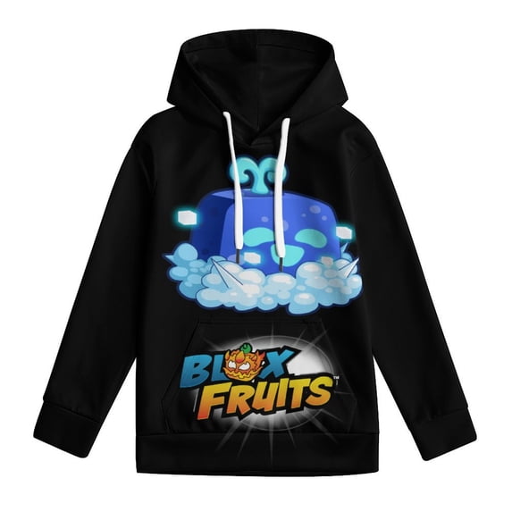 Blox Fruit Hoodies, ControlFruit Hooded Hoodies for Girls Boys, Kids Pullover Hooded with Pocket, Casual 3D Print Long Sleeve Sweatshirt Hoodies