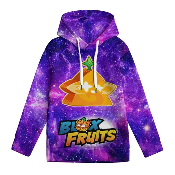 Blox Fruit Hoodies, LightFruit Hooded Hoodies for Girls Boys, Kids Pullover Hooded with Pocket, Casual 3D Print Long Sleeve Sweatshirt Hoodies