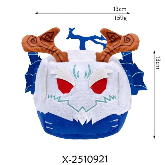 Blox Fruits Plush Toy, Devil Fruit Game Stuffed Doll Box Set Collectible Gift for Game Fans
