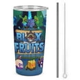 Blox Fruits Power Printed Car Cup Water Bottle with Straw Vacuum