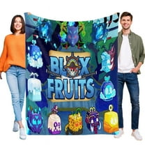 Blox Fruits Throw Blanket Gifts for Fans Lover Girls Boys Women Present Hoodie Him Bed 50"x60"