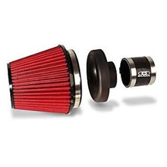 Blox Racing 5 in. Air Filter with 3 in. Shorty Performance Velocity Stack & Coupler Kit