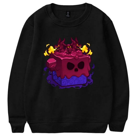 Blox fruits Merch Hoodie unisex long sleeved retro casual round neck pullover