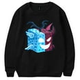 thumbnail image 1 of Blox fruits Merch Hoodies with trendy patterns, fashionable long sleeves, retro casual round neck pullover, 1 of 2