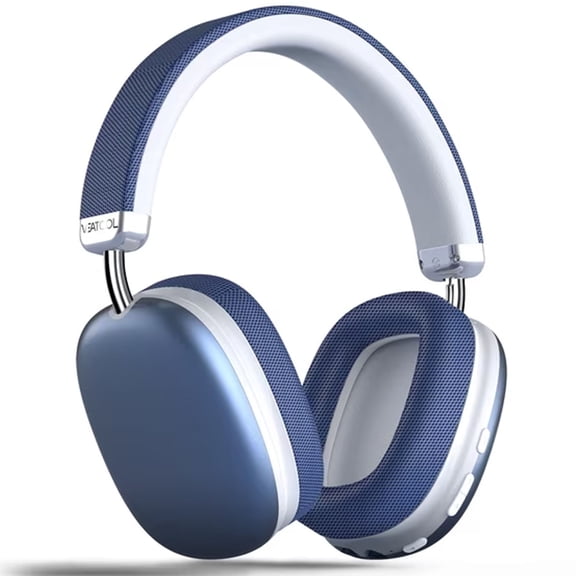 Bloydek Bluetooth 5.3 Wireless Over Ear Headphones with Mic, Foldable Stereo Headset, 40mm Drivers, 18H Playtime, TF Card, Blue