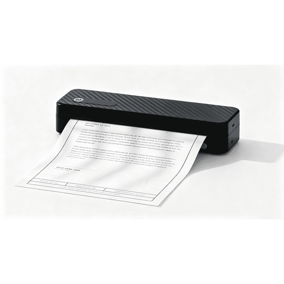 Blozor Thermal Portable Printer Wireless for Travel, Bluetooth Mobile, Inkless for School/Office/Home Use (Black)