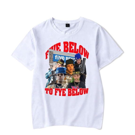 Blp Kosher Merch Five Below But Now I Keep That Fye Below Custom T-shirt t shirt Hip Hop Rapper Men Women Short Sleeve Tee Crewneck Streetwear Top