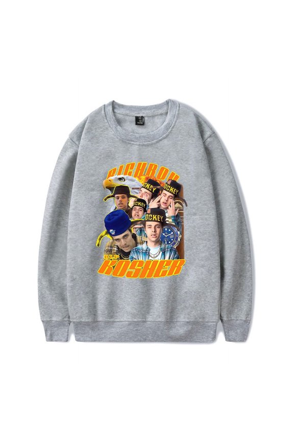 Blp Kosher Merch Richiman Sweatshirt Crewneck HipHop Rapper Men Women Long Sleeve Hoodie Streetwear Pullover Top