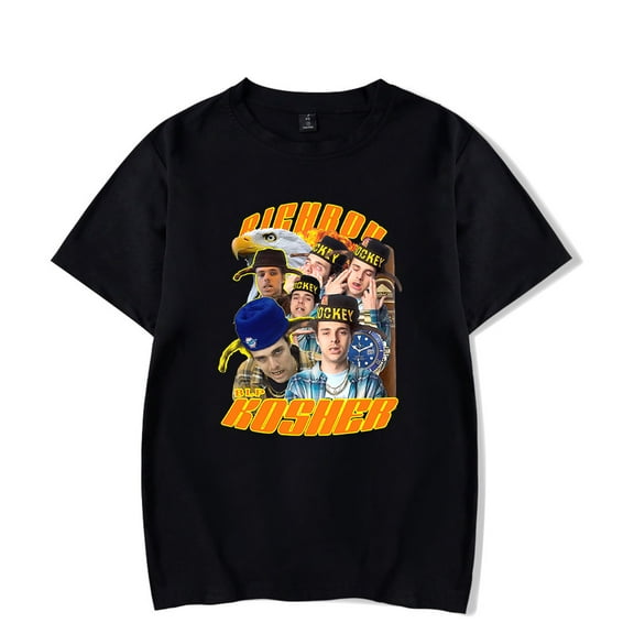Blp Kosher Merch Richiman T-shirt t shirt Hip Hop Rapper Men Women Short Sleeve Tee Crewneck Streetwear Top