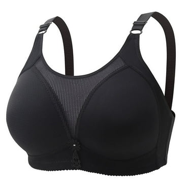 Blphud Comfortable Push Up Bras for Women Running Women Sports Bra Women Fashion Casual Breathable Tube Top Bra Underwear withoutSteel Ring Gathering and Adjusting Bra Black 46
