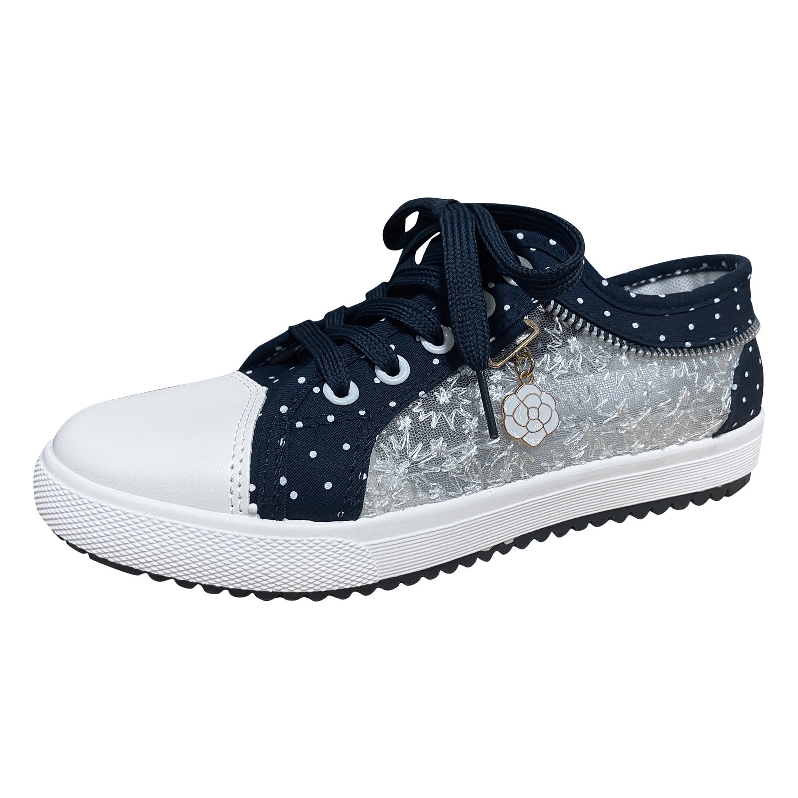 Tennis Shoes Women Summer Shoes for Women 2024 Casual Mesh Up out Pattern Lace Casual Shoes Fashion Floral Hollow Women's Lace Women's Casual Shoes Womens Sneakers Dark Purple 39