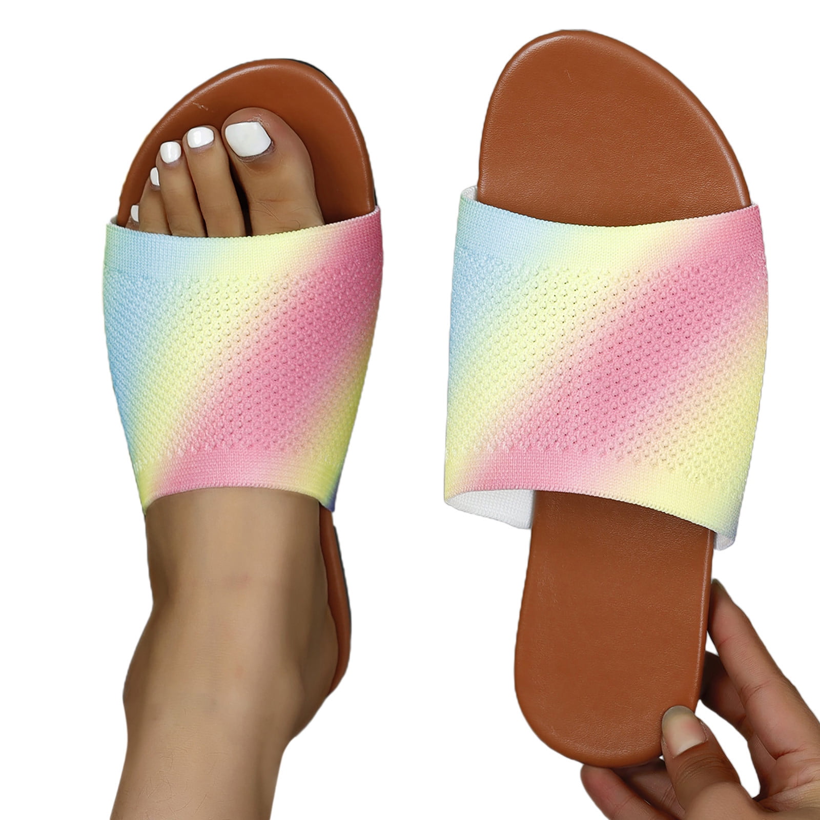 Blphud Womens Slides Womens Robe and Slippers Gift Set 2024 Summer New