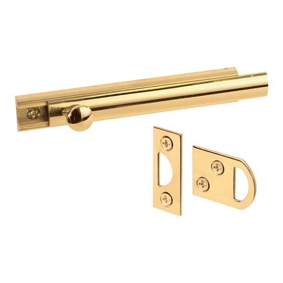 Blt Surf 4In Sol Brs Plshd Prime Line Products Door Guards U 9961 Polished Brass