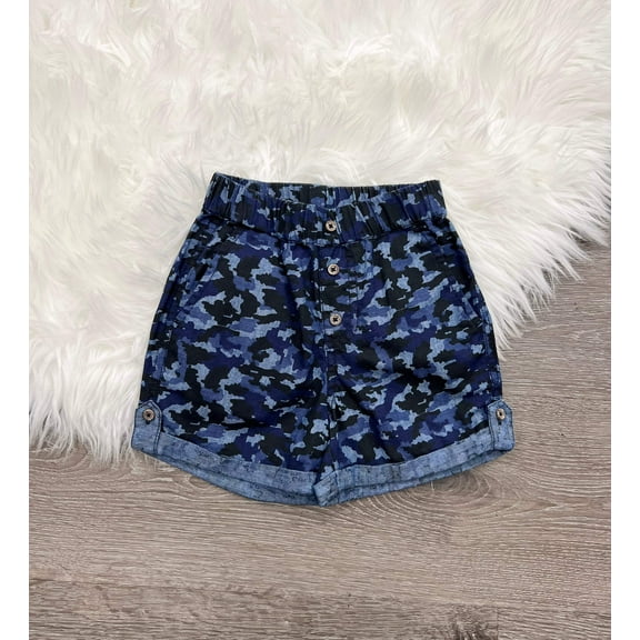 Blu  Blue Blue Camo Shorts